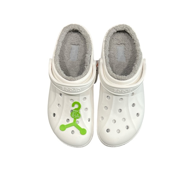 CROCS Men's White Loafers with Gray Lining - Picture 7 of 8